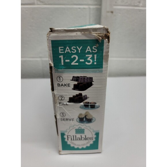 Fillables 8 Cup Nonstick 2 Piece Cake Cone Pan for Making Treat Filled Cakes NIB - Picture 3 of 6